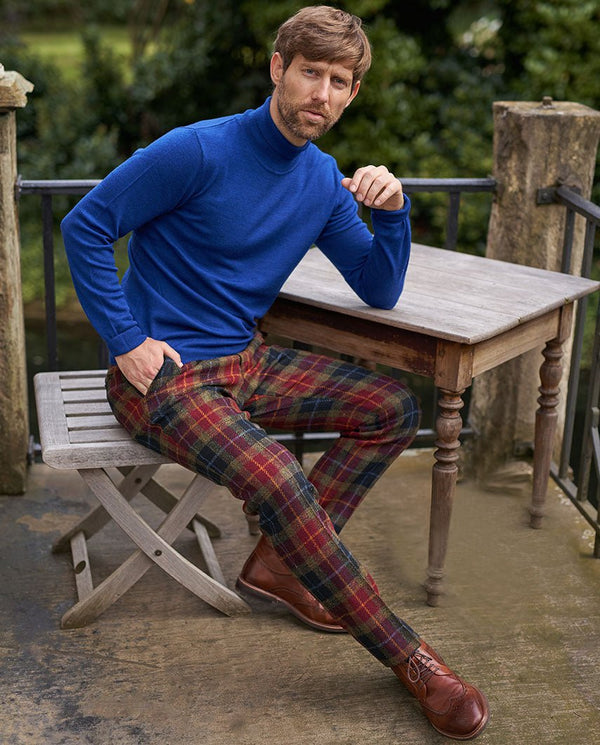 Mr. Miller - Harris Tweed broek in Check of Island